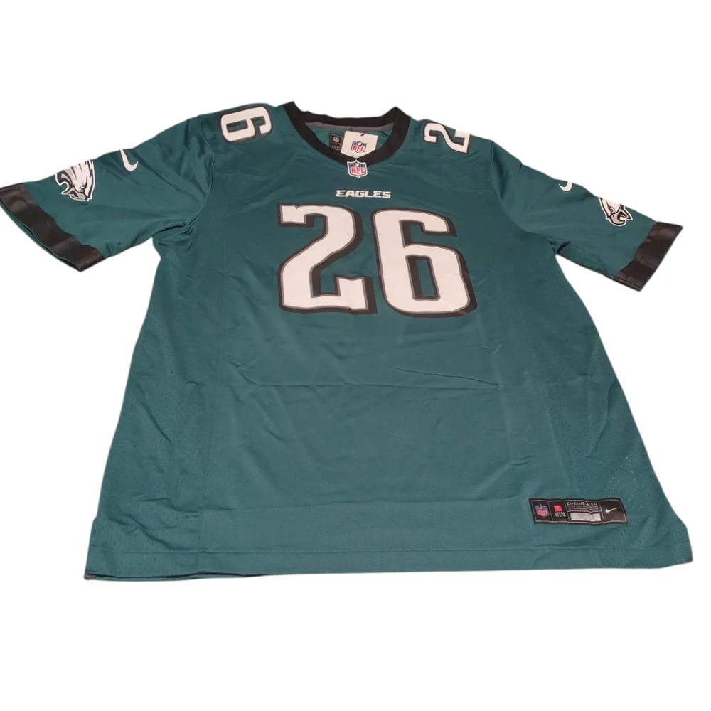 Nike NFL Eagles Sanders #26 Teal and Black Men's Jersey Size XL - Picture 2 of 9